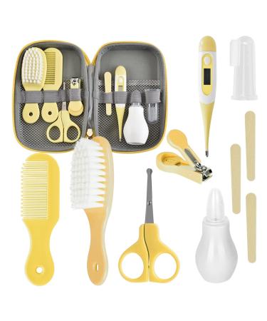 Baby Healthcare and Grooming Kit  FantasyDay 8 in 1 Newborn Toddlers Essentials Must Haves Nursery Care Set Baby Shower Gifts Baby Item with Toothbrush Nail Clipper File Nose Cleaner 27