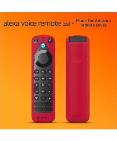 Alexa Voice Remote Pro with Red Remote Cover