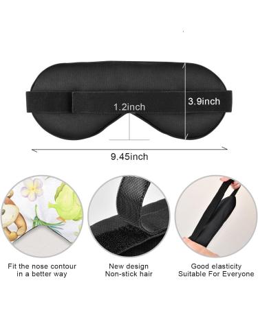 Haskirky Light Blocking Eye Mask - Adjustable for Men and Women - Ideal for Travel, Yoga, Meditation - Deep Sleep Goodies - Buy Online on SooperMarket.com
