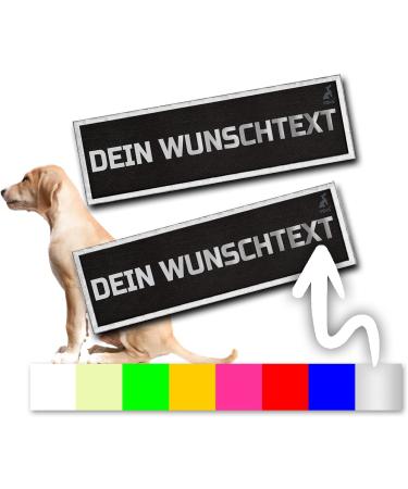 2 Pieces P24S K9 Dog Harness Velcro Stickers for Small & Medium Dogs - Custom Name - Small White - Buy Online on SooperMarket.com