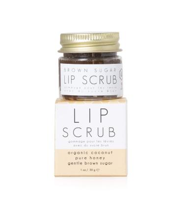 Natural Lip Exfoliator Scrub | Organic Coconut Oil Brown Sugar & Honey for Soft Moisturized Lips | Gentle Repair for Chapped Skin - Buy Online on SooperMarket.com
