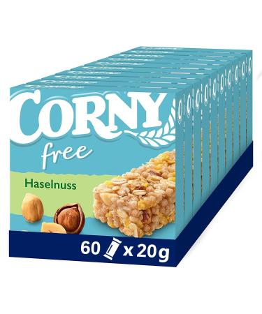 Cereal bar Corny free hazelnut no added sugar 71 kcal per bar 60x20g