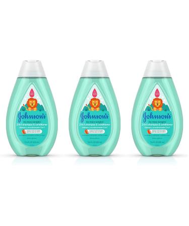 Johnsons Baby Shampoo & Conditioner 2-in-1 13.6 Ounce (400ml) (3 Pack)