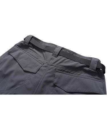 MOERDENG Men's Quick-Dry Stretch Hiking Cargo Work Pants - Dark Grey02 Large - Buy Online on SooperMarket.com