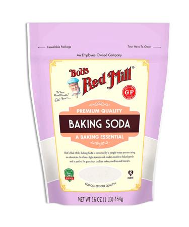 Gluten Free Baking Soda Bundle. Includes One-16 Oz Resealable Bag of Bobs Red Mill Baking Soda and a BELLATAVO Ref Magnet! Bobs Red Mill Baking Soda is Certified Gluten Free, Non GMO & Kosher!
