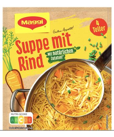 Maggi Bon Appetit Beef Soup 85g bag makes 4 plates 1 pack (1 x 85g)