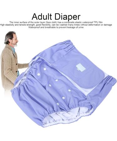 Buy Soft Adjustable Reusable Adult Diapers - Washable Fast-Drying Incontinence Care (Purple) - Buy Online on SooperMarket.com