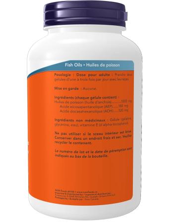 NOW Supplements Omega-3 1 000mg Softgels 200 Count - Buy Online on SooperMarket.com