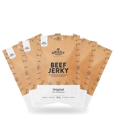 Authentic German Beef Jerky Set - 5 Pack of Original Dried Beef (250g) for International Shipping - Buy Online on SooperMarket.com