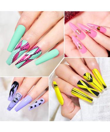 MEET ACROSS 12pcs Gel Nail Polish Set - Winter Series | Shimmer Nail Art Design | UV LED Lamp Kit for Women | Manicure Salon Gifts | 8 ml-0.28FL.OZ - Buy Online on SooperMarket.com