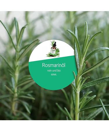 Rosemary Essential Oil for Hair Growth | Natural Hair Loss Solution & Aromatherapy - 60ml - Buy Online on SooperMarket.com
