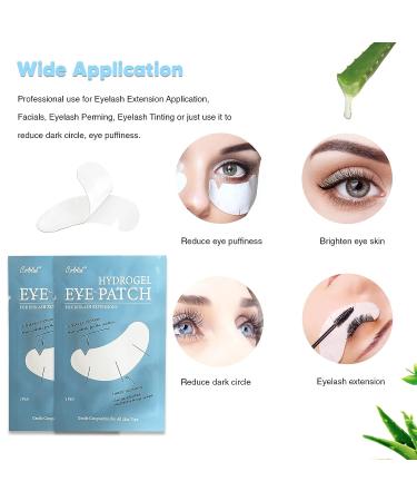 C. ARTIST 100 Pairs V-Shaped Natural Under Eye Gel Pads with Collagen & Aloe Vera - Eyelash Extension Supplies Kit - Buy Online on SooperMarket.com