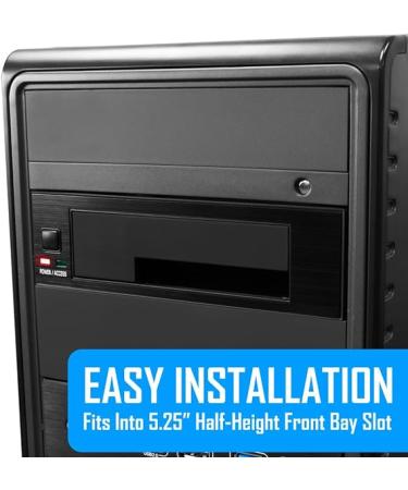 Kingwin Universal Hot Swap Mobile Rack for 2.5 or 3.5 SSD/HDD - Tray-Less SATA Backplane Enclosure - Buy Online on SooperMarket.com