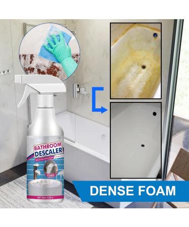 Stubborn Stains Cleaner Bathroom Foam Cleaner Spray All-Purpose Bathroom Descaler Foam Spray Powerful Descaling Cleaning Agent for Bathroom Toilet Bath Shower Glass (1Pcs) - Buy Online on SooperMarket.com