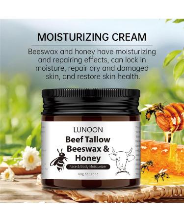 Face Repair & Body Moisturizer Cream - Beef Tallow Beeswax & Honey for Dry Skin Repair | Firming & Even Skin | 2.11 Oz - Buy Online on SooperMarket.com