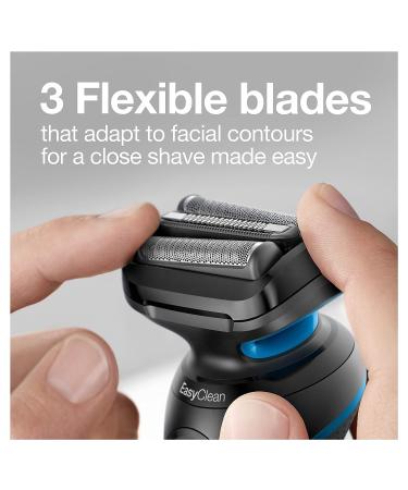 Braun Series 5 5020 Electric Razor for Men Foil Shaver with Beard Trimmer - Rechargeable, Wet & Dry with EasyClean - Black - Buy Online on SooperMarket.com