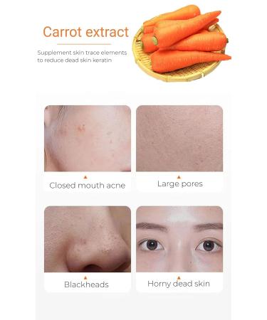Carrot Bubble Face Mask - Deep Cleansing & Blackhead Removal (12 Pcs) - Buy Online on SooperMarket.com