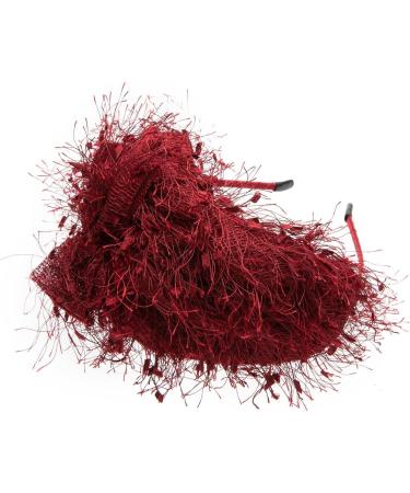 axy HRHU1 Fascinator Headband Hat with Bow Bridal Headpiece Beautiful Headband Women's Headband Hair Accessories (Red) - Buy Online on SooperMarket.com