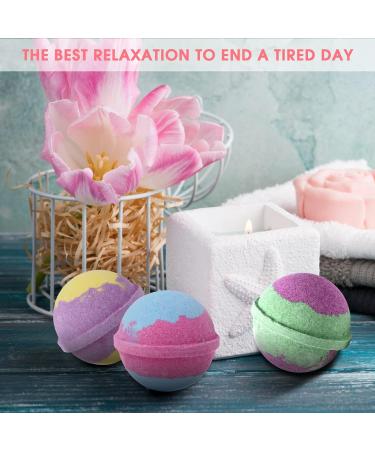 Fafamara Bath Bombs Gift Set - 20 Organic Handcrafted Essential Oil Fizzy Balls for Relaxation and Stress Relief - Ideal Birthday Gift for Her/Him - Buy Online on SooperMarket.com