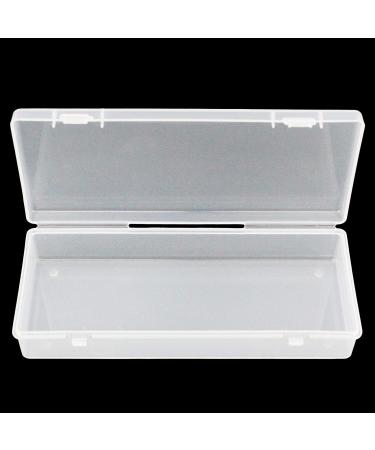 Thintinick 6 Pack Clear Plastic Storage Containers with Hinged Lid - Ideal for Beads & Crafts - 6.1 x 2.56 x 1.18 inch - Buy Online on SooperMarket.com