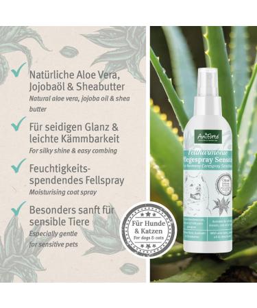 Aniforte Fellharmonie Nursing Spray Sensitive 200ml | Gentle Fur Care for Dogs & Cats | De-Grime & Combing Aid - Buy Online on SooperMarket.com