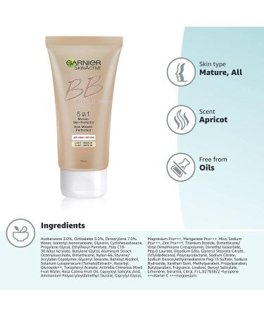 Garnier SkinActive BB Cream 5-in-1 Anti-Aging LightMedium 2.5 fl oz â€“ Perfect Skin Solution - Buy Online on SooperMarket.com