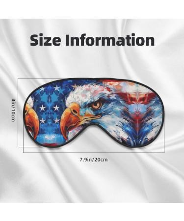 Patriotic Eagle Soft Sleep Eye Mask | Breathable Travel Eye Patch for Women | Perfect for Relaxation - Buy Online on SooperMarket.com