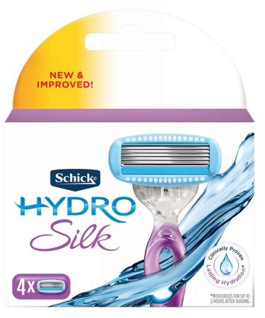 Schick Hydro Silk Cartridges 4 ea