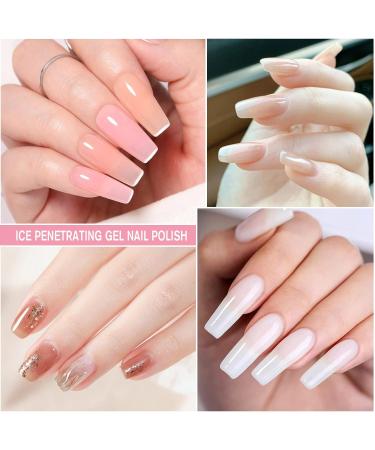 Shining She Jelly Gel Nail Polish Kit - 10 Color UV/LED Soak-Off Gel Set for Salon and Home Nail Art - 8ML - Buy Online on SooperMarket.com