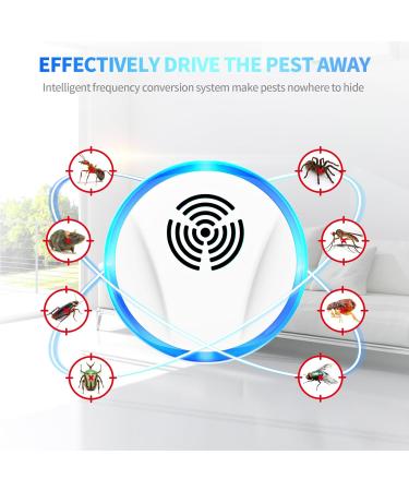 Lickoon Ultrasonic Pest Repeller 6 Pack - Indoor Pest Control for Insects  Roaches  Mice  Spiders  Ants  Bugs & Mosquitoes | Electronic Repellent for Home  Office  Garage  Warehouse & Hotel - Buy Online on SooperMarket.com