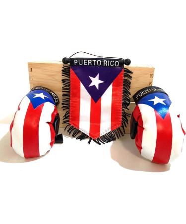 Puerto Rico Boxing Gloves Car Flag Decals - PR Combo 9 - Buy Online on SooperMarket.com
