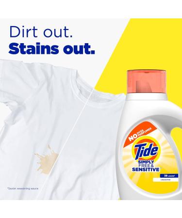 Tide Simply Free & Sensitive Liquid Laundry Detergent Unscented 3.78 L / 128 Fl. Oz - 89 Loads - Buy Online on SooperMarket.com