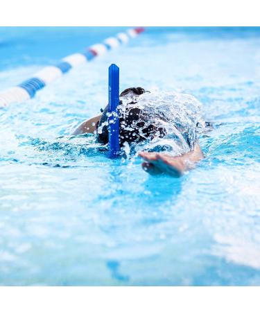 Kraken Aquatics Swim Snorkel - Adult Center Mount for Lap Swimming | Comfortable Silicone Mouthpiece | One-Way Purge Valve | Blue - Buy Online on SooperMarket.com