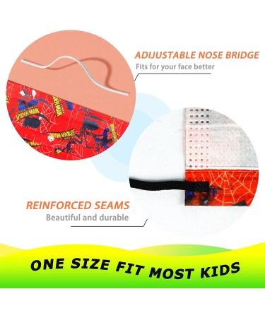 50PCS Cartoon Kids Disposable Face Masks | Breathable & Comfortable | Elastic Earloop | Back To School Supplies | Non-Medical Mask - Buy Online on SooperMarket.com