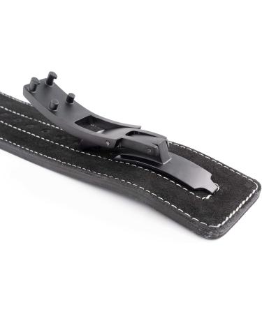 C.P.Sports Leather Powerlifting Belt with Power Buckle - Professional Training & Weight Lifting Belt for Fitness & Bodybuilding (M: 69-92cm Black) - Buy Online on SooperMarket.com