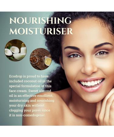 Ecodrop Organic Face Cream | Advanced Daily Facial Cream for Women | 100% All Natural Ingredients | Moisturiser & Anti Ageing Treatment - Buy Online on SooperMarket.com