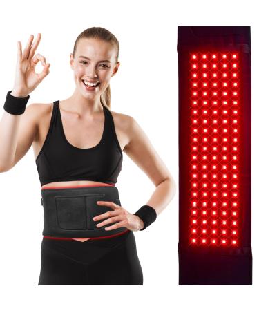 Red Light Lamp Belt Near Infrared Light with 105pcs LEDs 3 in 1 Chip Portable with Cord and Timing Mode Waist Wrap for Home/Office Use with No Case