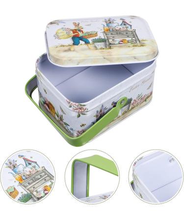 ABOOFAN 1pc Box easter tote mini bunny tinplate biscuit case metal Easter Candy Case Toy Jewelry Box child - Buy Online on SooperMarket.com