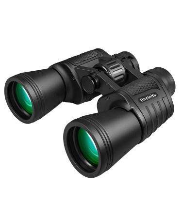 20x50 High Power Binoculars for Adults with Low Light Night Vision Compact Waterproof Binoculars for Bird Watching Hunting Travel Football Games Stargazing with Carrying Case and Strap 20x50 binoculars