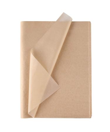 CHRORINE 60 Sheets Kraft Tissue Paper Bulk Brown Wrapping Paper Art Paper Crafts for DIY Project Birthday Holiday Crafts Decor