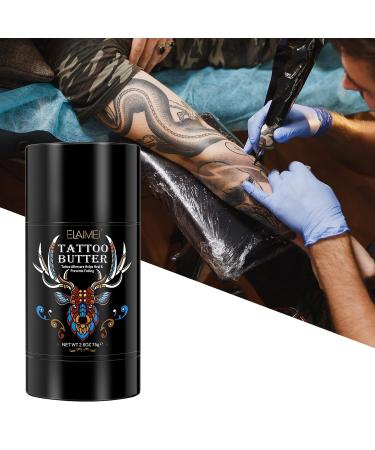 Organic Tattoo Aftercare Butter Balm 2.6 oz - Moisturizer for Old & New Tattoos - Color Enhancing Healing Cream - Natural & Organic - 1 Pack - Buy Online on SooperMarket.com