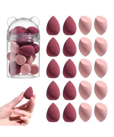 Makeup Sponge Set BS-MALL 20 Pcs Mini Blender Sponges for Liquid  Cream  and Powder (APink)