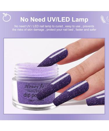 28g Dark Purple Dipping Powder for Summer Gel Nails - No Lamp Cure, Natural Dry | HJ-ND064B-No.27 - Buy Online on SooperMarket.com