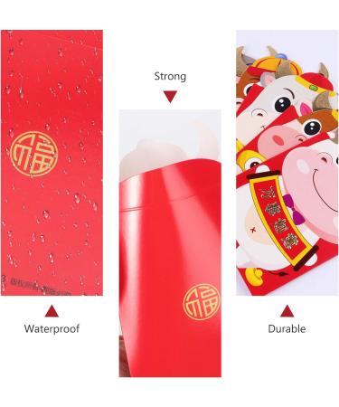 MAGICLULU 72 Pcs Ox Zodiac Red Packet Hong Bao Wedding Chinese New Year Red Packet Spring Festival Money New Year Red Envelopes Wallets for Mini Gifts Child 250g Copper Paper Asia Christmas - Buy Online on SooperMarket.com