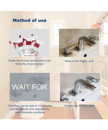 2022 New Mould Cleaner Foam Mould Spray Foam Spray Powerful Multi-purpose Foam Cleaner Suitable for Kitchen and Bathroom Areas (3pc) - Buy Online on SooperMarket.com