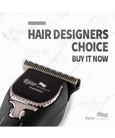 Ritter Mini Trimmer | Balding Clippers | 0mm Blade | Powerful 7W Motor | Corded/Cordless | 4 Hours Run Time - Black - Buy Online on SooperMarket.com