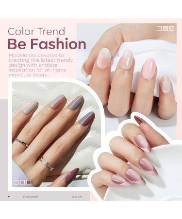 Modelones Gel Nail Polish Kit with U V Light 48W Nail Dryer Lamp Pink Brown Nude Gel Nail Polish Set Soak Off Base and Top Coat Nail Tools French Manicure Design Nail Art Starter Kit Mother's Day Gift for Women - Buy Online on SooperMarket.com