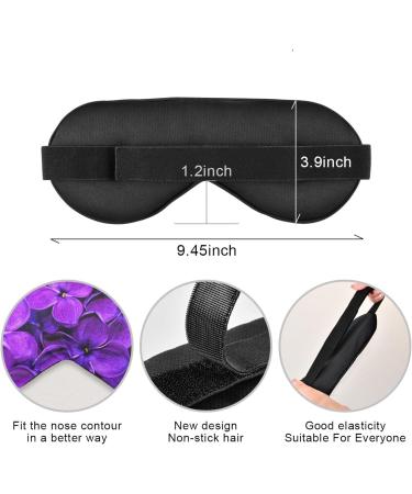 Haskirky Light Blocking Eye Mask for Adults - Adjustable & Comfortable for Travel, Yoga, Meditation - Spring Lilac Purple - Buy Online on SooperMarket.com