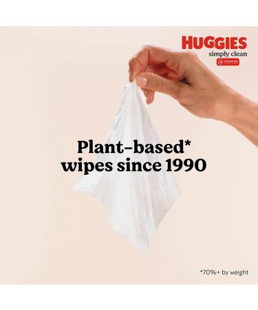 Huggies Simply Clean Fragrance-Free Baby Wipes 6 Flip-Top Packs (384 Wipes Total) - Buy Online on SooperMarket.com