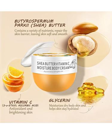 265G Trendyfave Shea Butter Vitamin C Moisture Body Cream Large Capacity Body Creams For Women & Men Body Cream Moisturiser For Dry Skin Skin Barrier Repair Moisturiser - Buy Online on SooperMarket.com